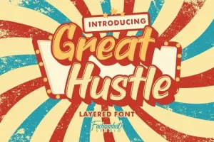 Great Hustle Display Font