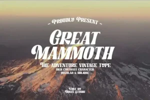 Great Mammoth Display Font