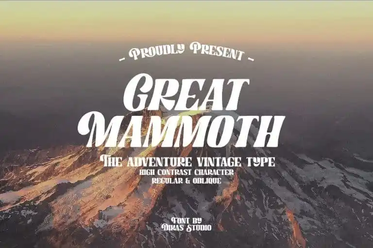 Great Mammoth Display Font