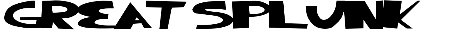 Great Splunk Font - 1001 Free Fonts