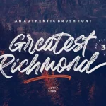 Greatest Richmond Brush Font