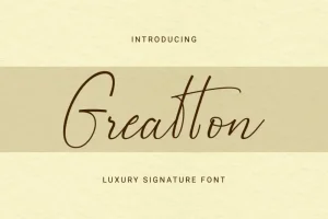 Greatton Script Font