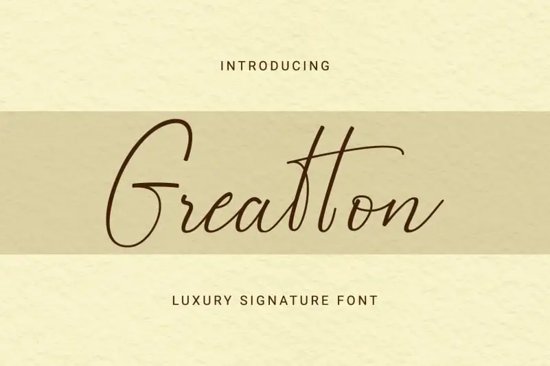 Greatton Script Font