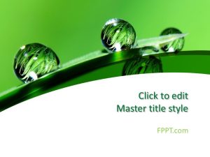 Green and White PowerPoint Template