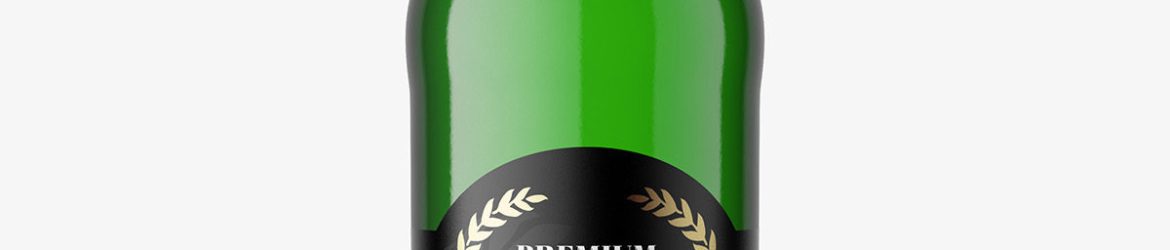 Green beer mockup