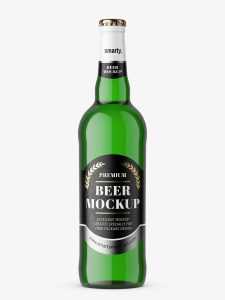 Green beer mockup