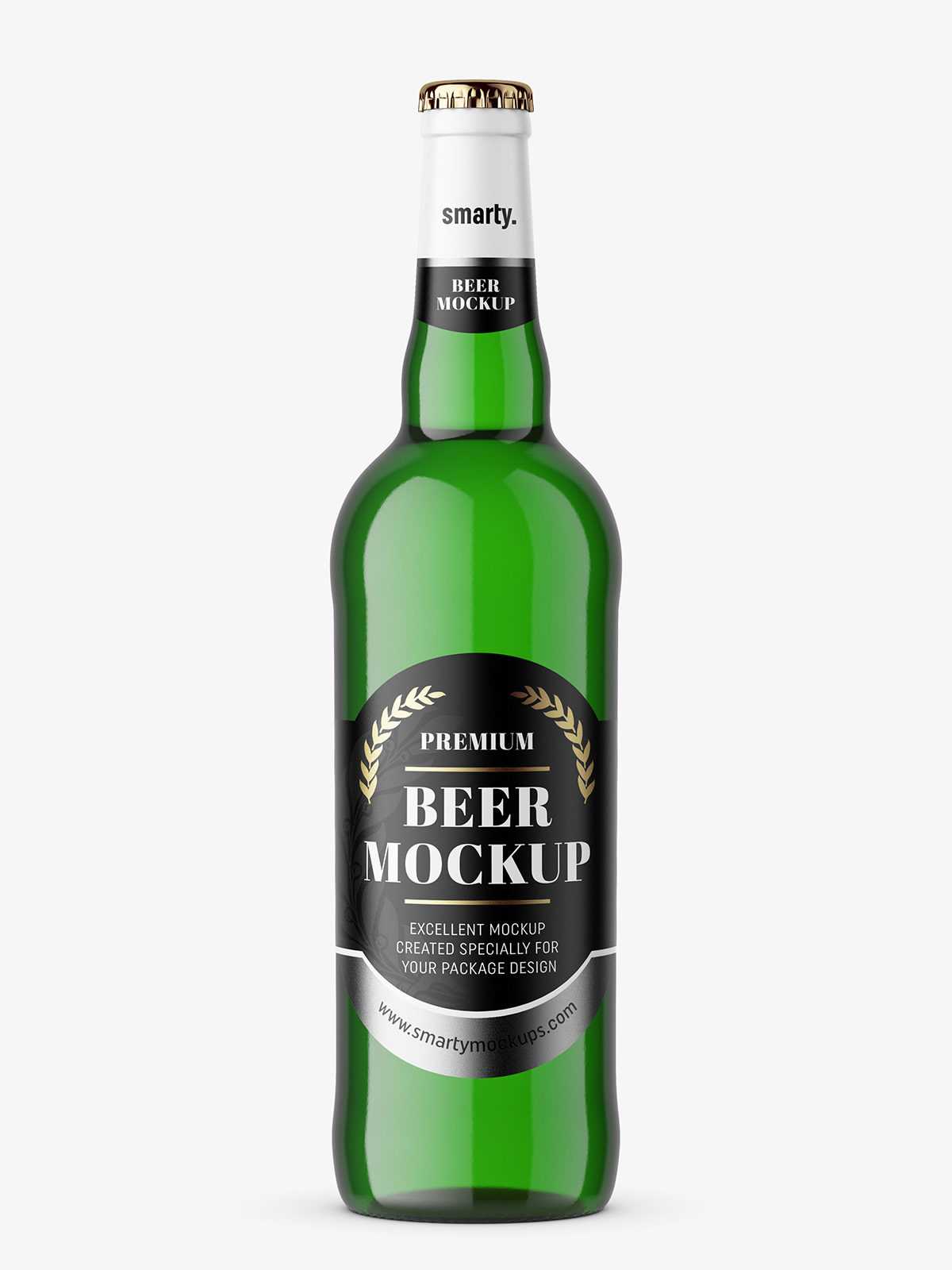Green beer mockup