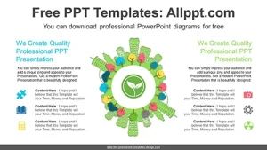 Green Eco City PowerPoint Diagram