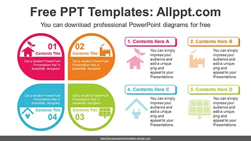 Green Energy PowerPoint Diagram Template