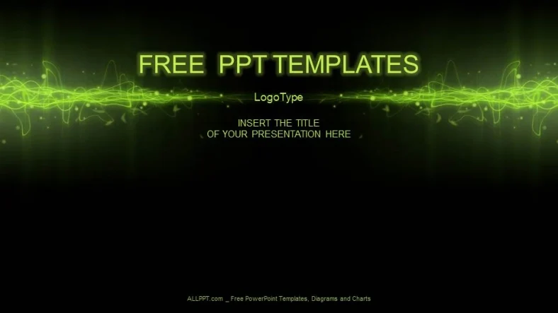 Green Equalizer-Abstract PowerPoint Templates