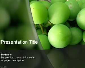 Green Grape PowerPoint Template