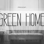 GREEN HOME Sans Serif Font - Fonte Grátis GREEN HOME Sans Serif Font