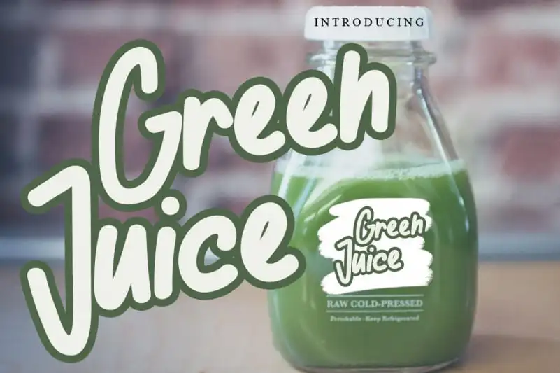Green Juice Display Font