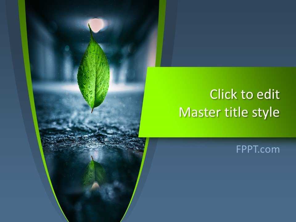 Green Leaf PowerPoint Template