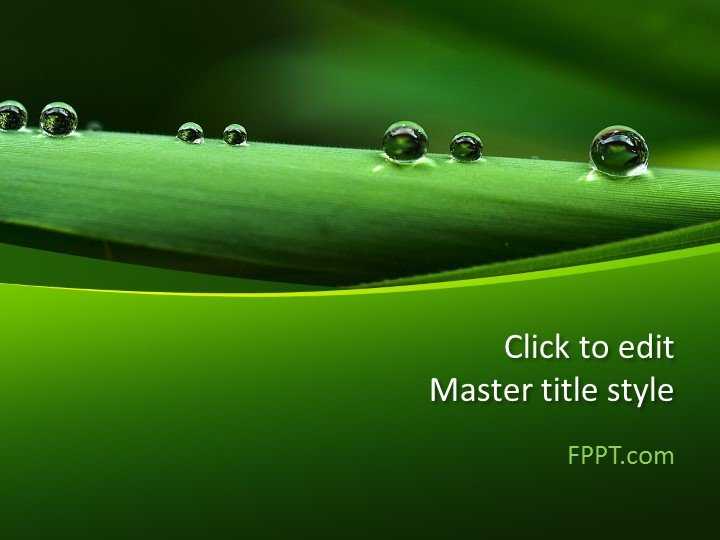 Green Leaf PPT Template