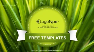 Green Leaves-Nature PowerPoint Templates