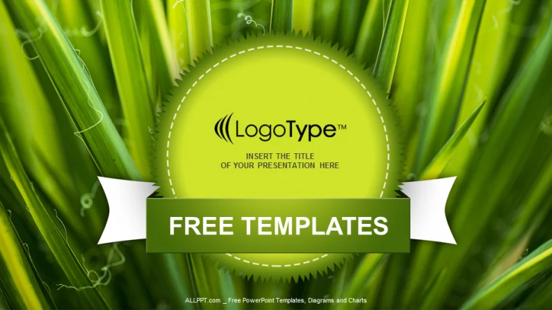 Green Leaves-Nature PowerPoint Templates