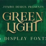 Green Light Display Font