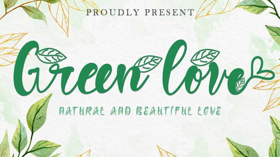 Green Love Script Font › Fontesk