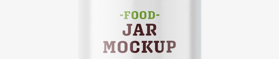 Green pea jar mockup Green pea jar mockup