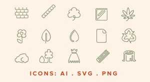 Green Sustainable Icons Pack