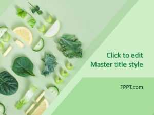 Green Vegetables PowerPoint Template