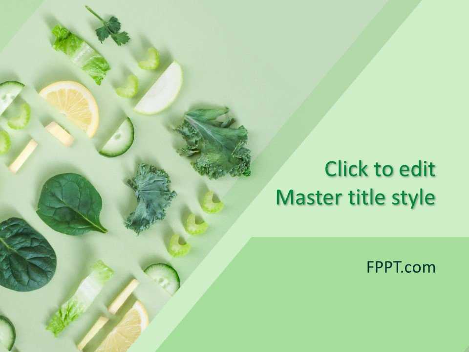 Green Vegetables PowerPoint Template