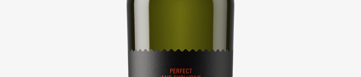 Green wine bottle mockup
