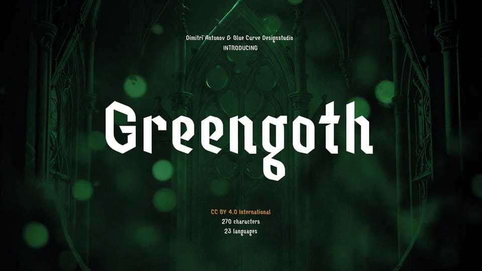 Greengoth Font › Fontesk