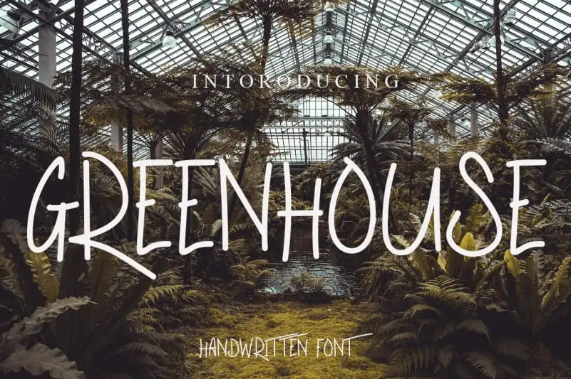 Greenhouse Display Font
