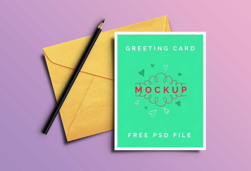 Greeting Card PSD Mockups