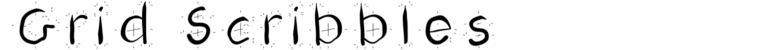 Grid Scribbles Font