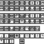 GridEx Gallery Font - Fonte Grátis Mapa de caracteres da fonte GridEx Gallery Font