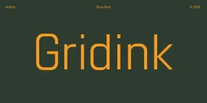 Gridink Sans Serif Font Demo