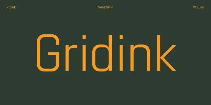 Gridink Sans Serif Font Demo