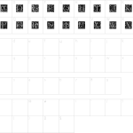 Grimeswade Font - Fonte Grátis Mapa de caracteres da fonte Grimeswade Font