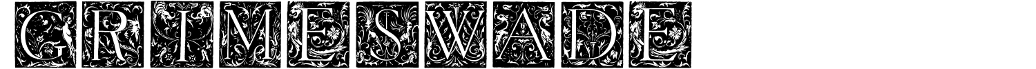 Grimeswade Font