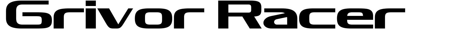 Grivor Racer Font