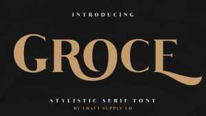 Groce Font › Fontesk