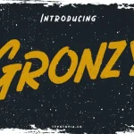 Gronzy Brush Font