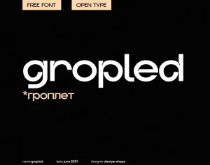 Gropled Font