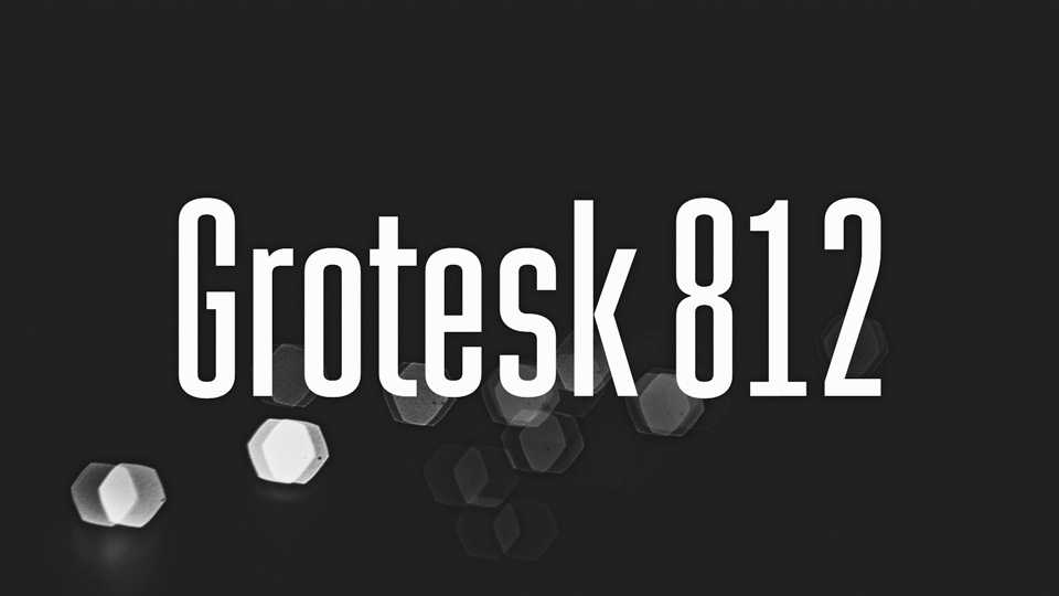Grotesk 812 Font › Fontesk