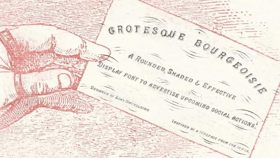 Grotesque Bourgeoisie Font › Fontesk