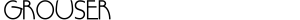 Grouser Font - 1001 Free Fonts