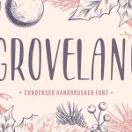GROVELANE Handbrushed Font