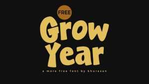 Grow Year Font › Fontesk