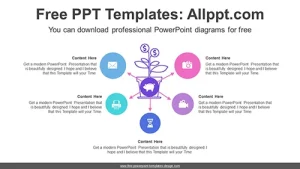 Growing Dollar PowerPoint Diagram Template