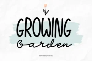 Growing Garden Font