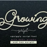 Growing Handwritten Font - Fonte Grátis Growing Handwritten Font