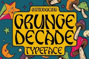 Grunge Decade Display Font